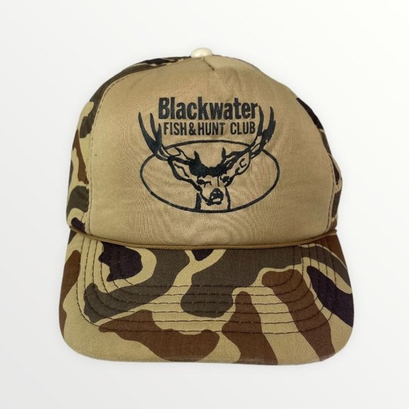 Other - Blackwater Fish & Hunt Club Brown Camo Camouflage Snapback Hat Cap